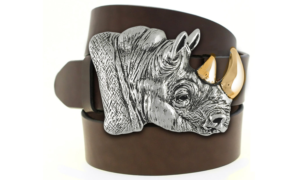 Rhinoceros Charms Rhinoceros Belt Buckle Sterling Silver Wildlife Jewelry Rhinoceros jewelry