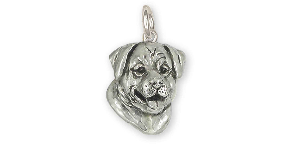 Rottweiler Charms Rottweiler Charm Sterling Silver Rottweiler Jewelry Rottweiler jewelry