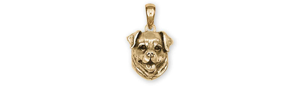 Rottweiler Charms Rottweiler Pendant 14k Gold Vermeil Rottweiler Jewelry Rottweiler jewelry