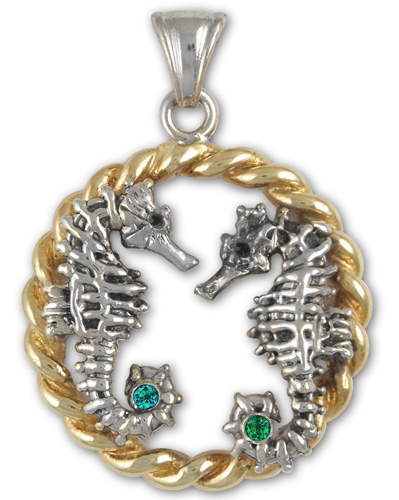 Seahorse Charms Seahorse Pendant Gold Vermeil Sea Horse Birthstone Jewelry Seahorse jewelry