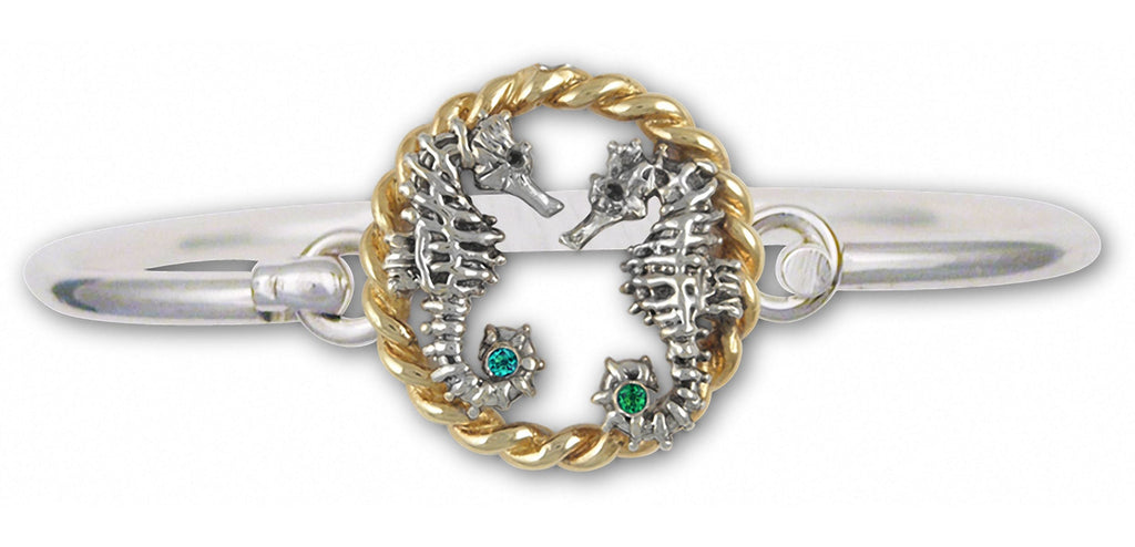 Seahorse Charms Seahorse Bracelet Gold Vermeil Sea Horse Birthstone Jewelry Seahorse jewelry