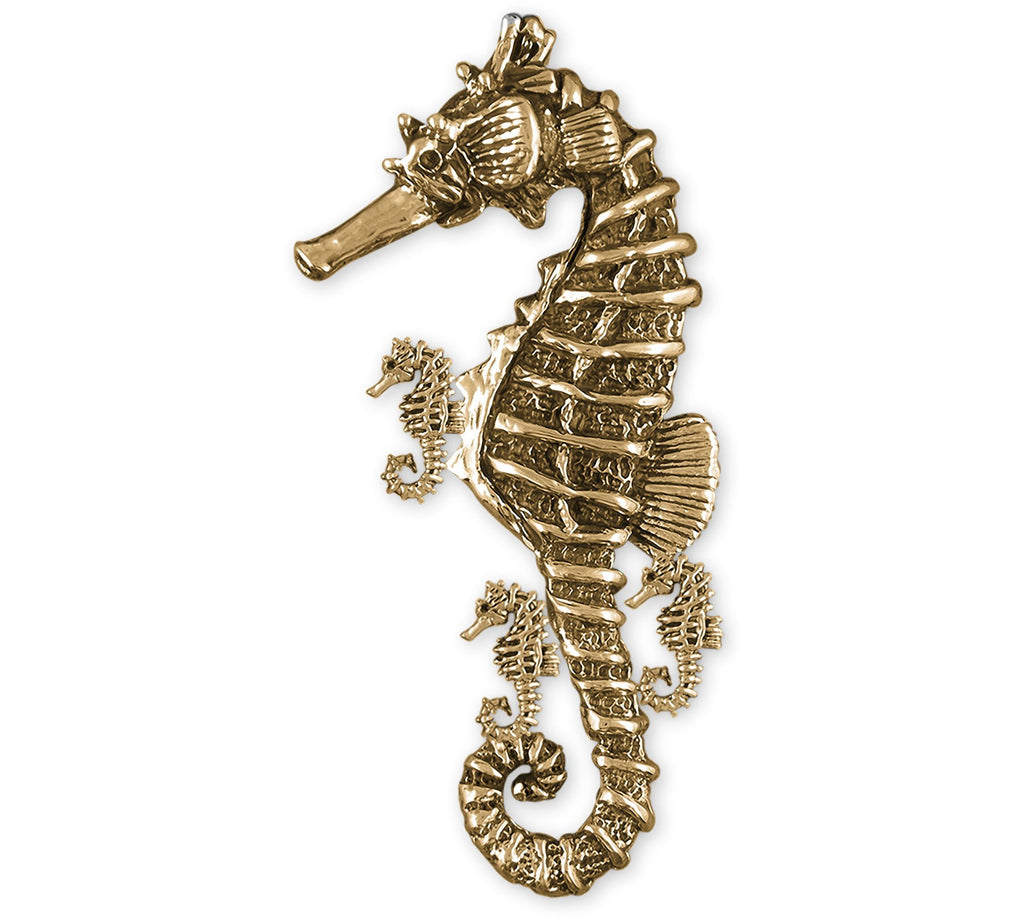 Seahorse Charms Seahorse Pendant 14k Gold Sea Horse And Fry Jewelry Seahorse jewelry