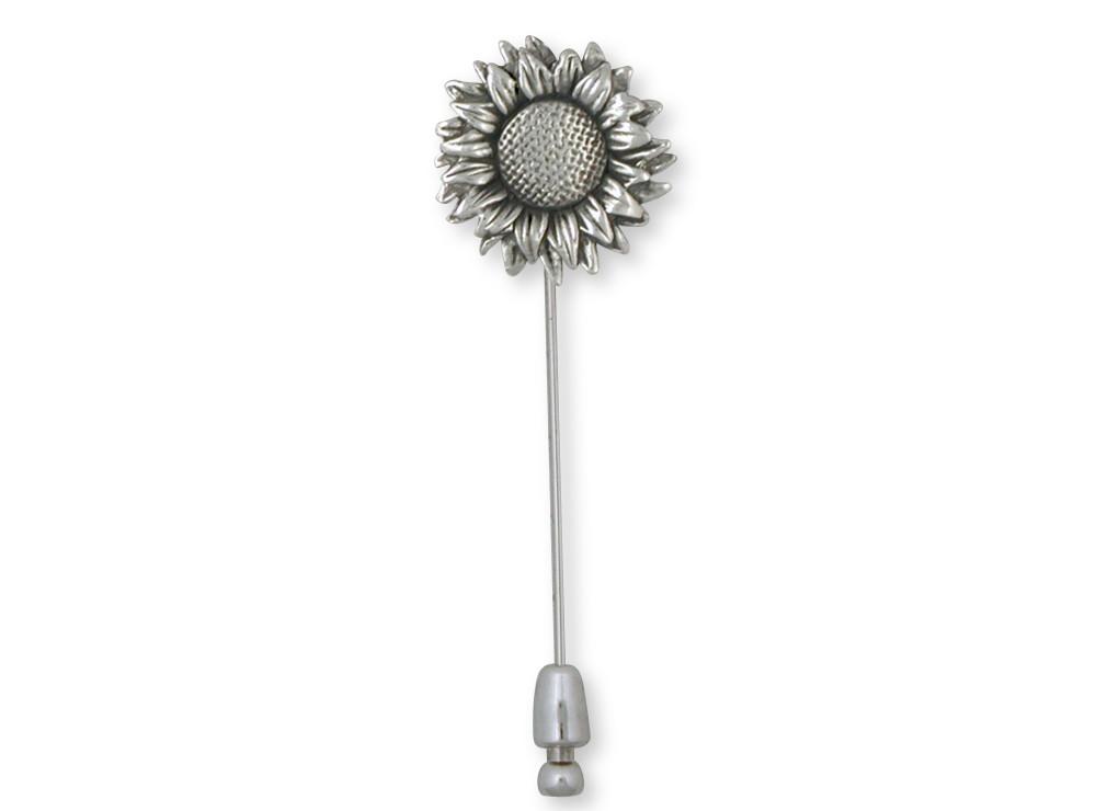 Sunflower Charms Sunflower Brooch Pin Sterling Silver Flower Jewelry Sunflower jewelry