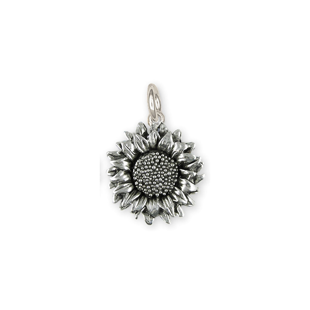 Sunflower Charms Sunflower Charm Sterling Silver Sunflower Jewelry Sunflower jewelry