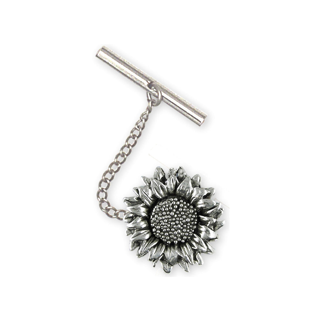 Sunflower Charms Sunflower Tie Tack Sterling Silver Sunflower Jewelry Sunflower jewelry