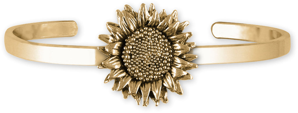 Sunflower Charms Sunflower Bracelet 14k Gold Sunflower Jewelry Sunflower jewelry