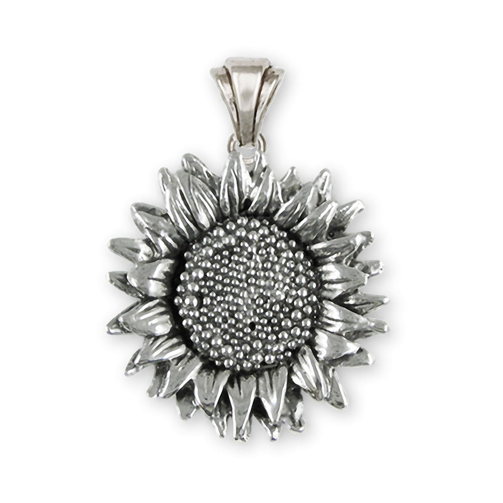 Sunflower Charms Sunflower Pendant Sterling Silver Sunflower Jewelry Sunflower jewelry