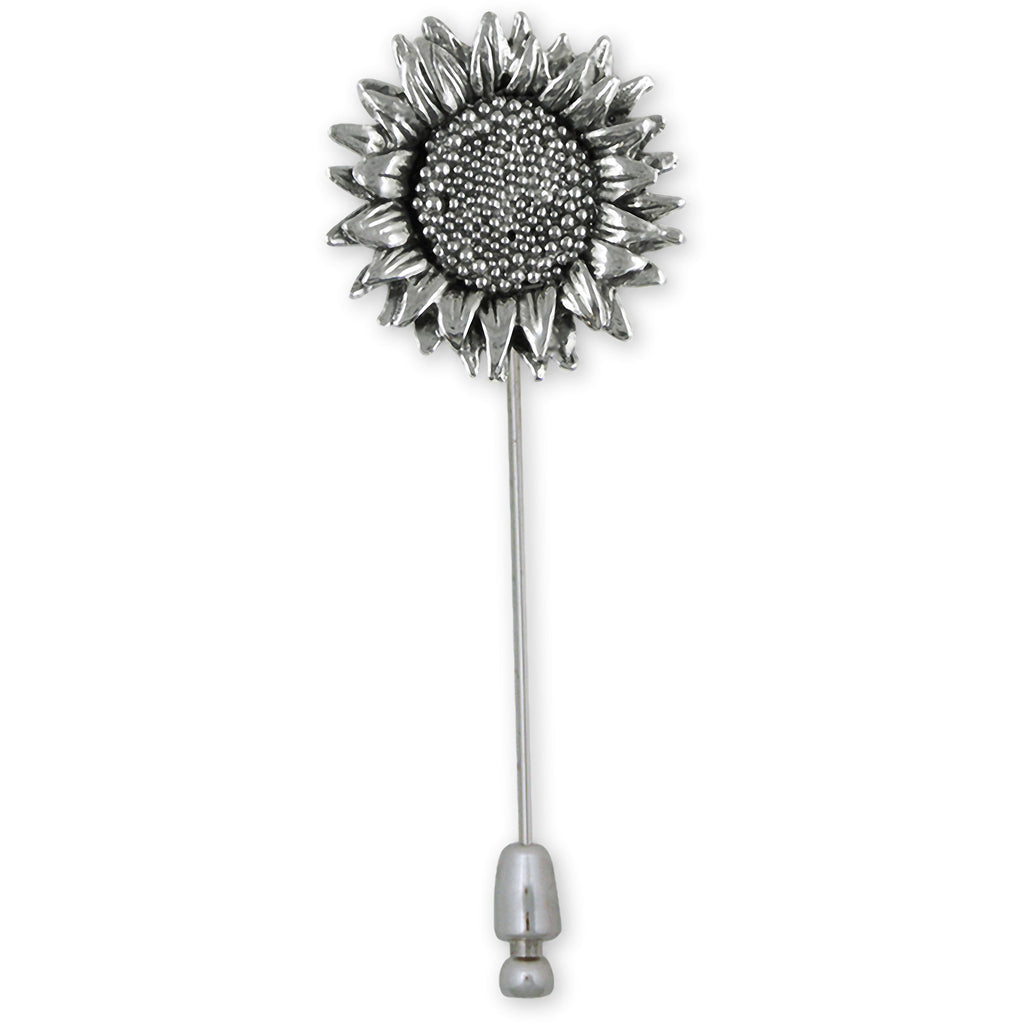 Sunflower Charms Sunflower Brooch Pin Sterling Silver Sunflower Jewelry Sunflower jewelry