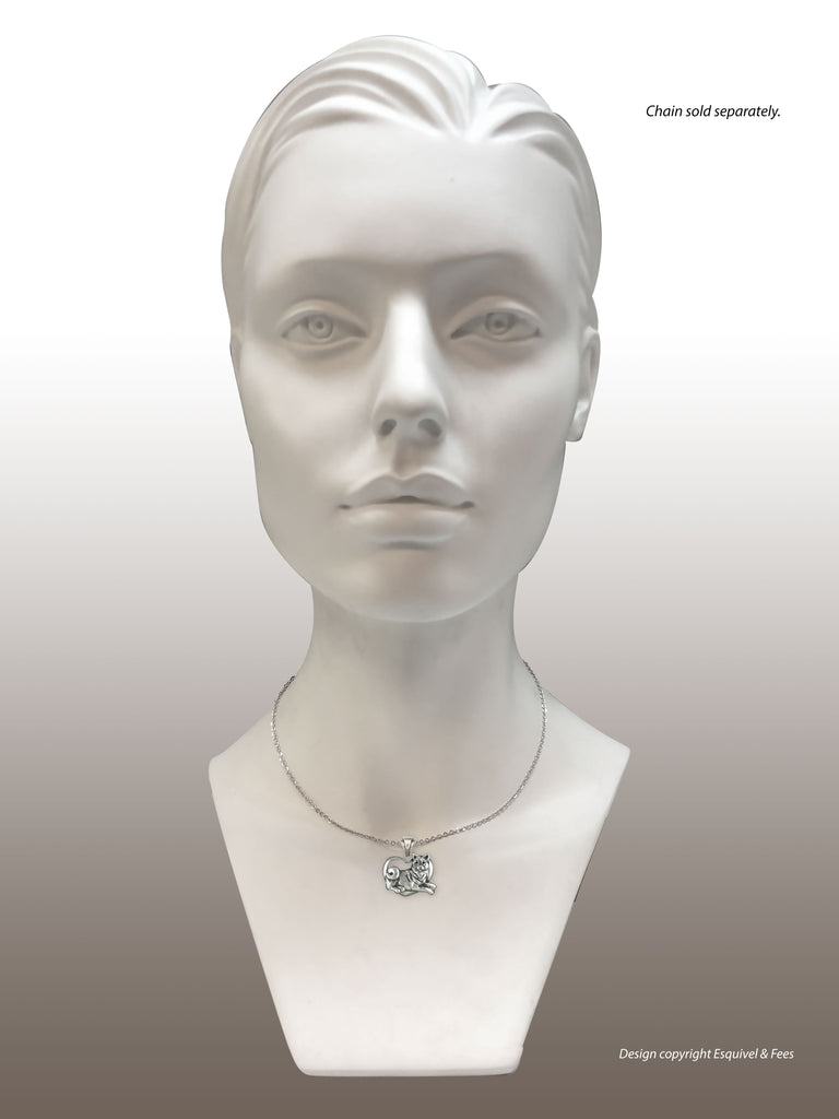 Shiba Inu Jewelry Sterling Silver Handmade Shiba Inu Pendant  SHB1-P