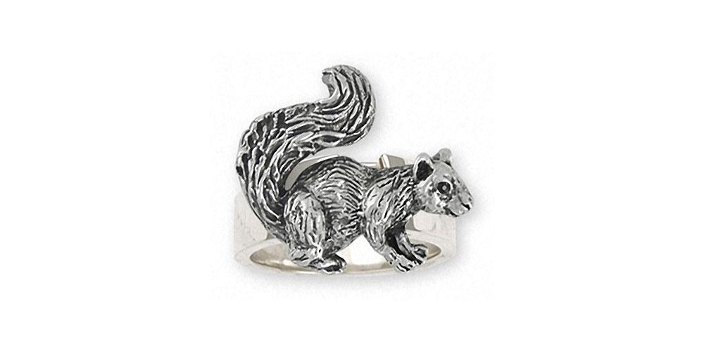Squirrel Charms Squirrel Ring Sterling Silver Squirrel Jewelry Squirrel jewelry