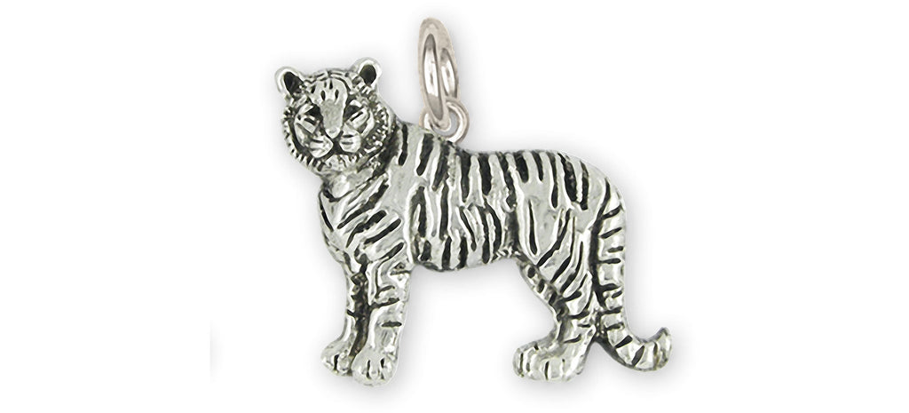 Tiger Charms Tiger Charm Sterling Silver Tiger Jewelry Tiger jewelry