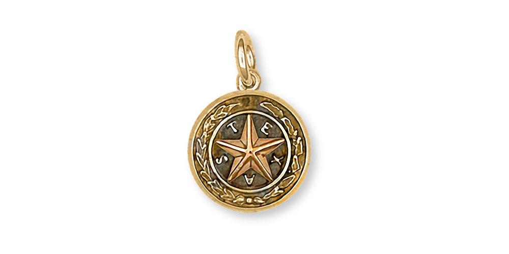 Texas Seal Charms Texas Seal Charm 14k Gold Texas Jewelry Texas Seal jewelry