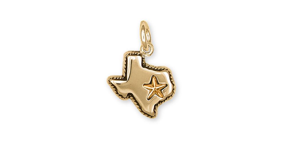 State Of Texas Charms State Of Texas Charm 14k Gold Texas Jewelry State Of Texas jewelry
