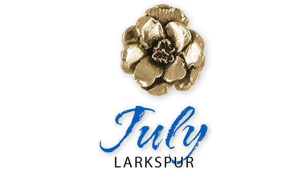 larkspur july birth jewelry
