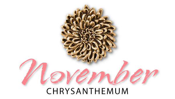 November birth flower jewelry chrysanthemum