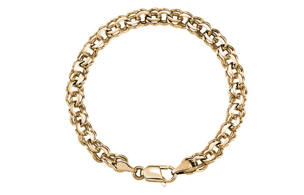 gold charm bracelet chains