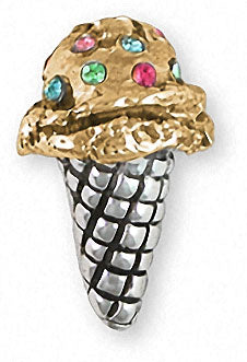 ice cream cone charms and ice cream cone jewelry