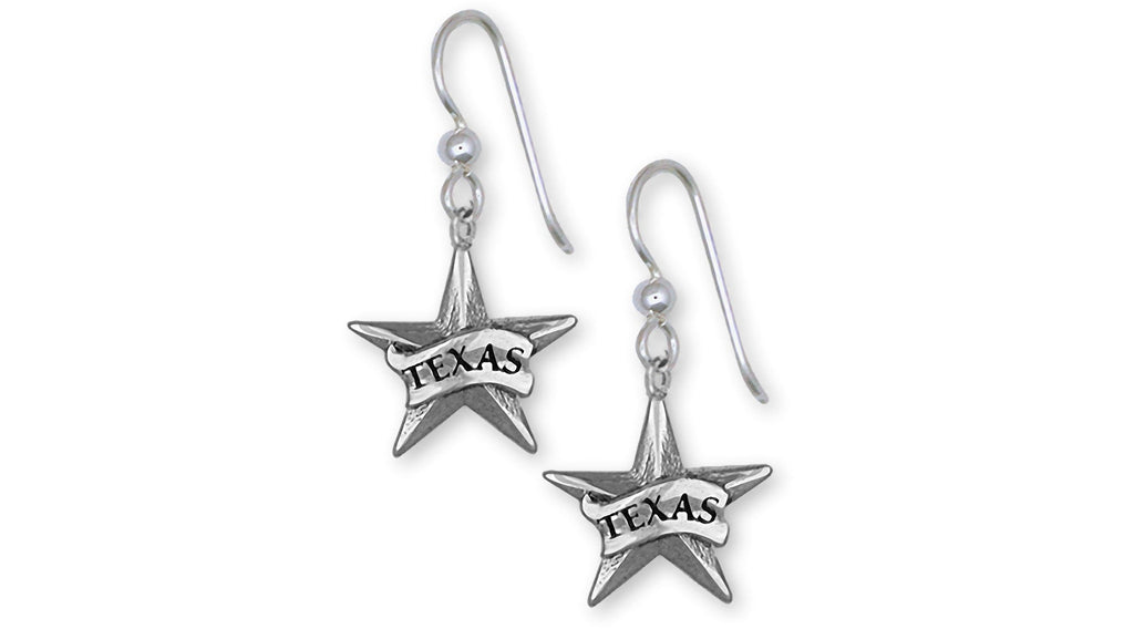 Texas Star Charms Texas Star Earrings Sterling Silver Texas Star Jewelry Texas Star jewelry