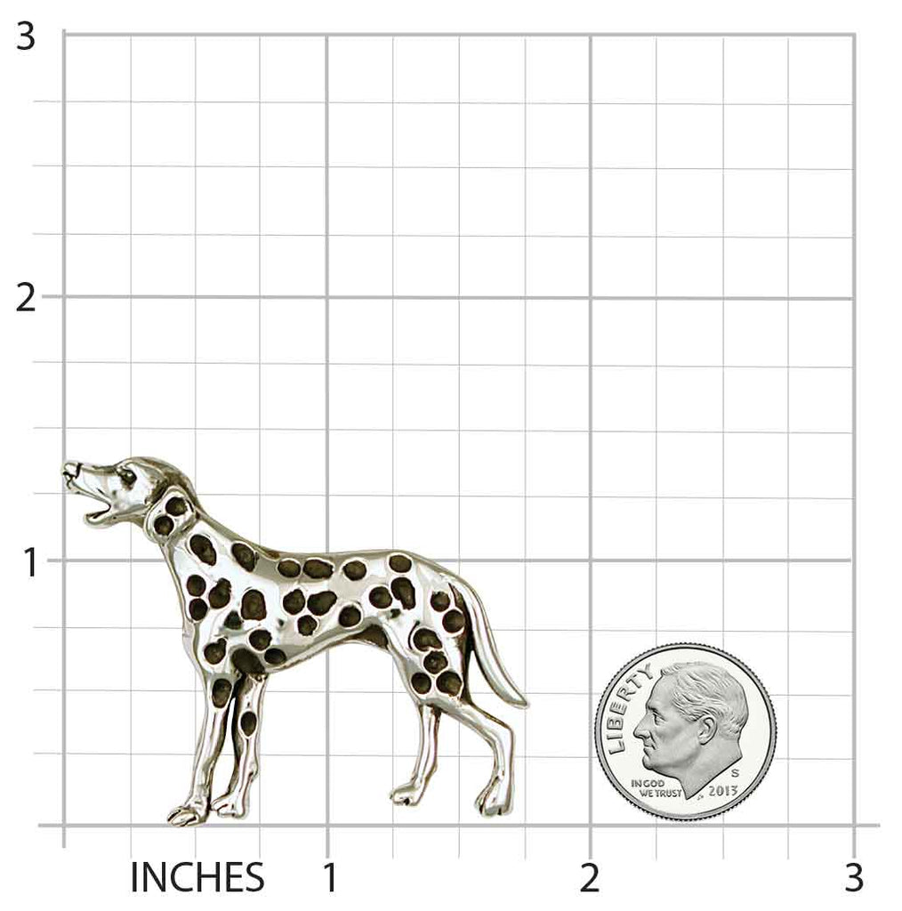 Dalmatian Dog Brooch Pin Jewelry Sterling Silver Dalmatian Dog Charms And Dalmatian Dog Jewelry D16