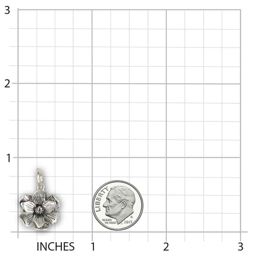 Magnolia Charm Jewelry Sterling Silver Handmade Flower Charm MG4-C