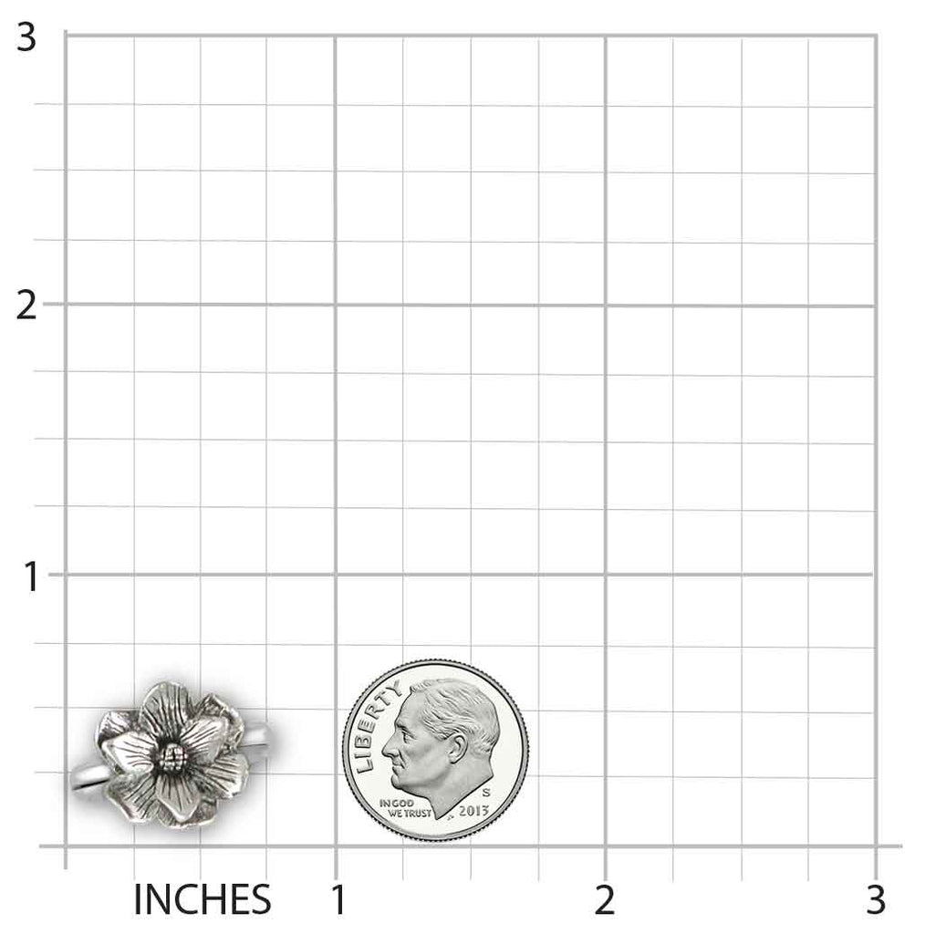 Magnolia Ring Jewelry Sterling Silver Handmade Flower Ring MG4-R