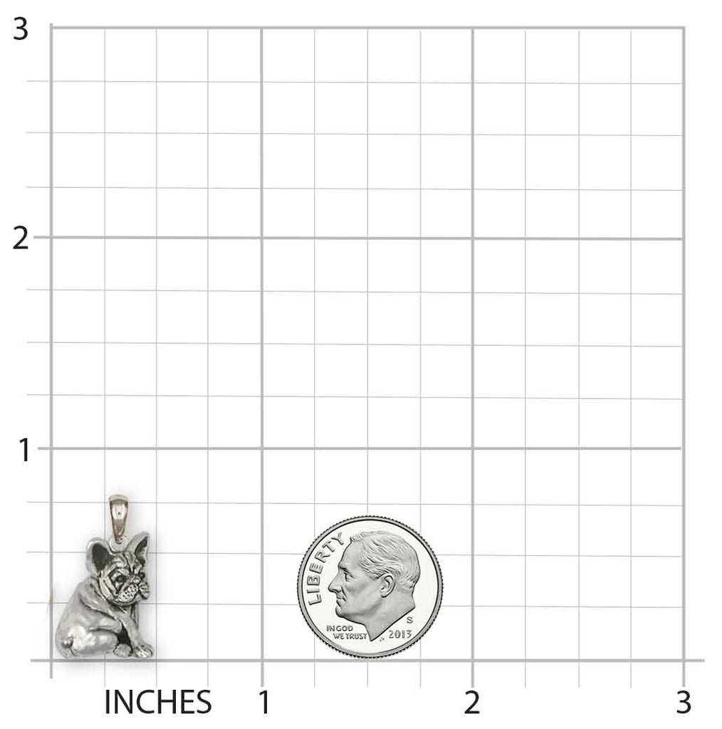 French Bulldog Pendant Handmade Sterling Silver Dog Jewelry FR21-P