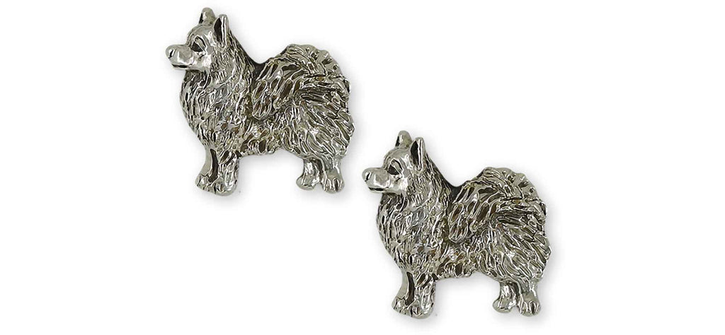 American Eskimo Charms American Eskimo Cufflinks Sterling Silver American Spitz Jewelry American Eskimo jewelry