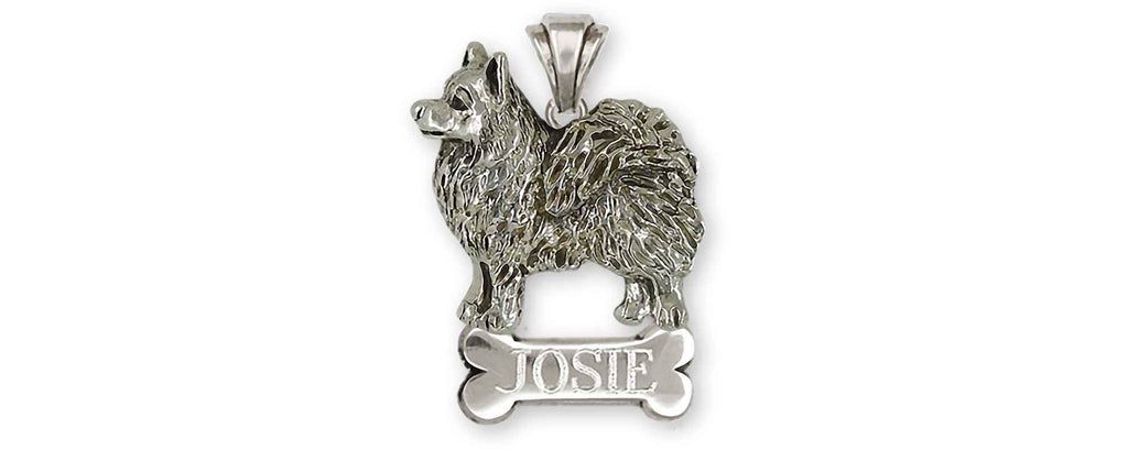 American Eskimo Charms American Eskimo Personalized Pendant Sterling Silver American Spitz Jewelry American Eskimo jewelry