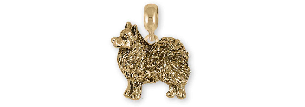 American Eskimo Pandora Charms American Eskimo Pandora Charm Slide 14k Gold Vermeil American Spitz Jewelry American Eskimo Pandora jewelry