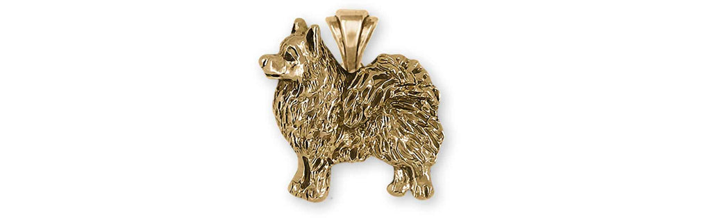 American Eskimo Charms American Eskimo Pendant 14k Gold Vermeil American Spitz Jewelry American Eskimo jewelry