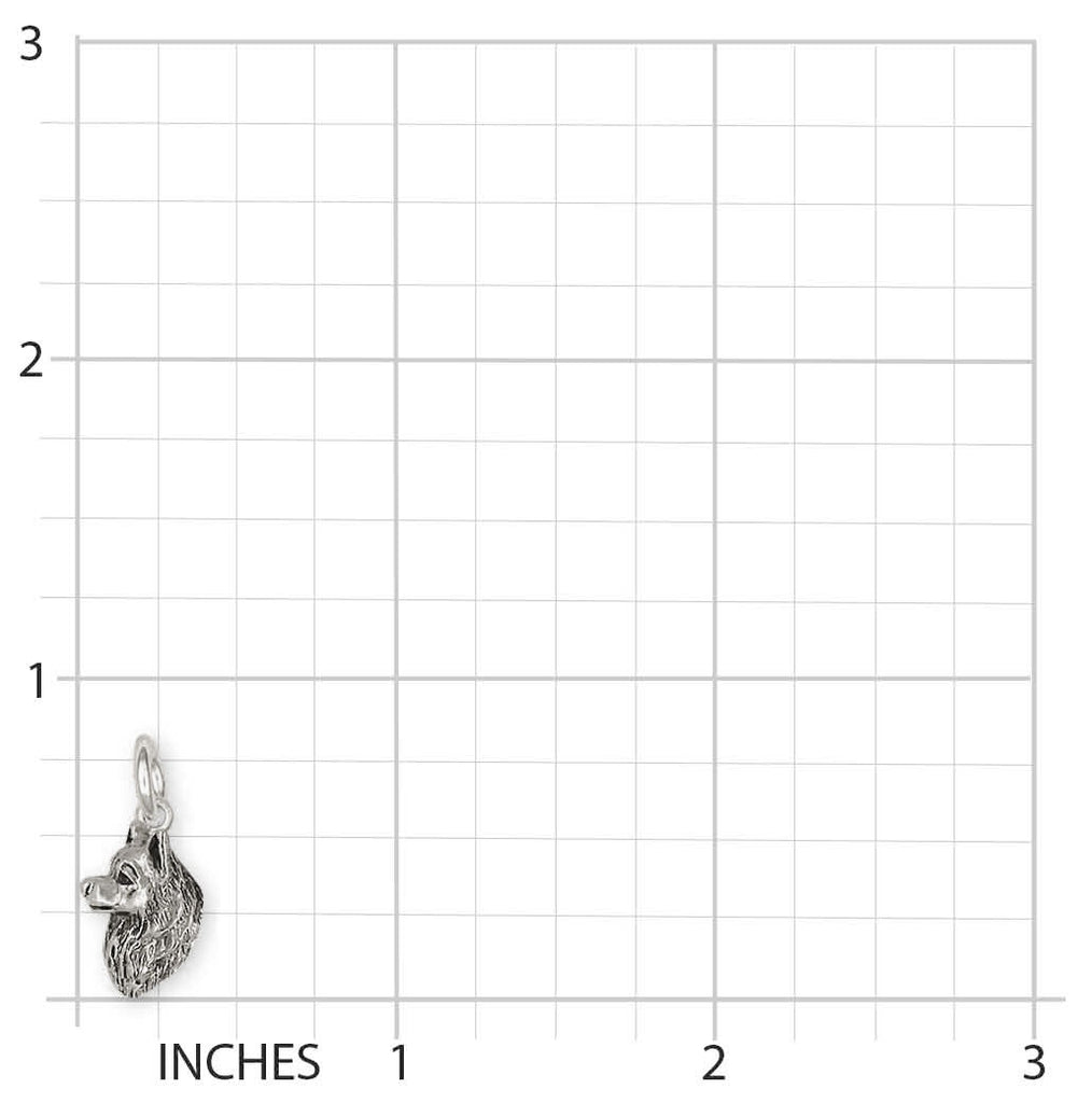 American Eskimo Charm Sterling Silver Handmade American Spitz Jewelry  AE1H-C