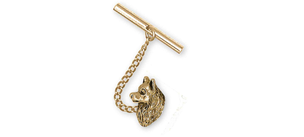 American Eskimo Charms American Eskimo Tie Tack 14k Gold Vermeil American Spitz Jewelry American Eskimo jewelry