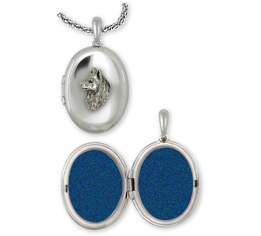 American Eskimo Charms American Eskimo Photo Locket Sterling Silver American Spitz Jewelry American Eskimo jewelry