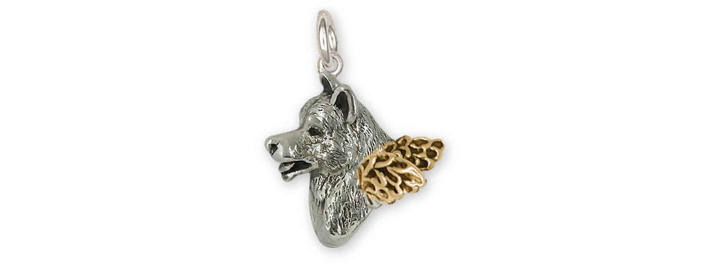 Akita Charms Akita Charm 14k Gold Vermeil Akita Jewelry Akita jewelry