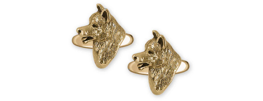 Akita Charms Akita Cufflinks 14k Gold Vermeil Akita Jewelry Akita jewelry