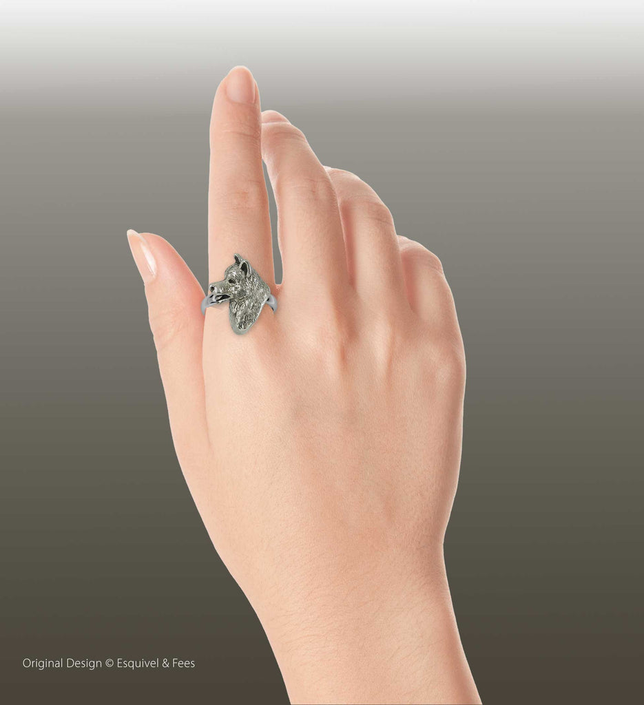 Akita Ring Sterling Silver Handmade Akita Jewelry  AK1-R