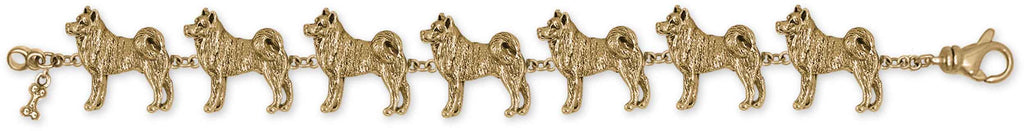 Akita Charms Akita Bracelet 14k Gold Vermeil Akita Jewelry Akita jewelry