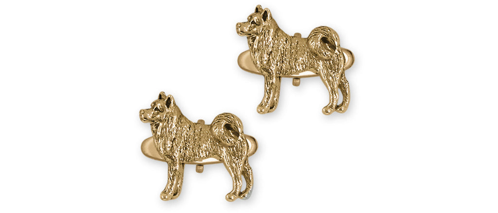 Akita Charms Akita Cufflinks 14k Gold Vermeil Akita Jewelry Akita jewelry