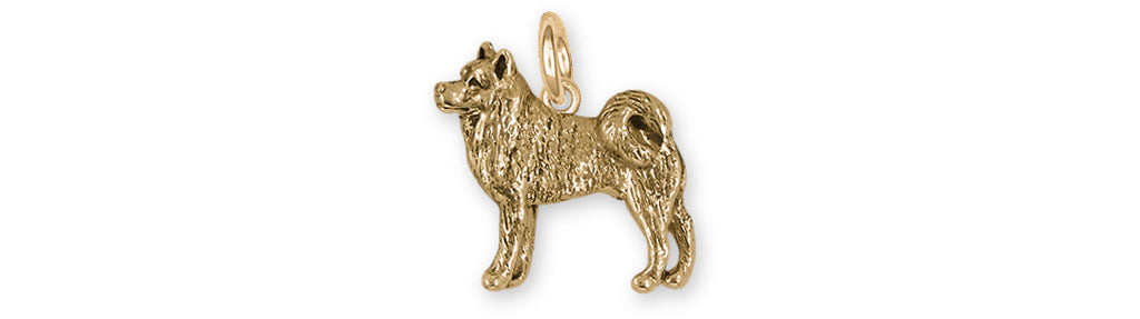 Akita Charms Akita Charm 14k Gold Vermeil Akita Jewelry Akita jewelry