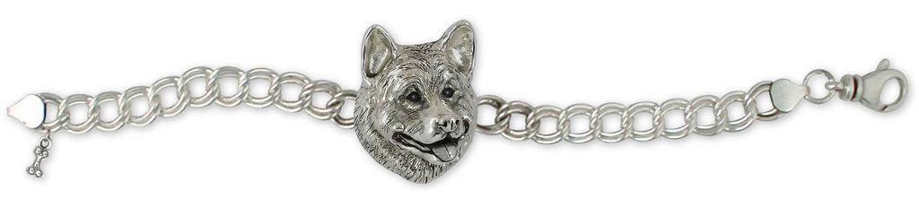 Akita Charms Akita Bracelet Sterling Silver Akita Jewelry Akita jewelry