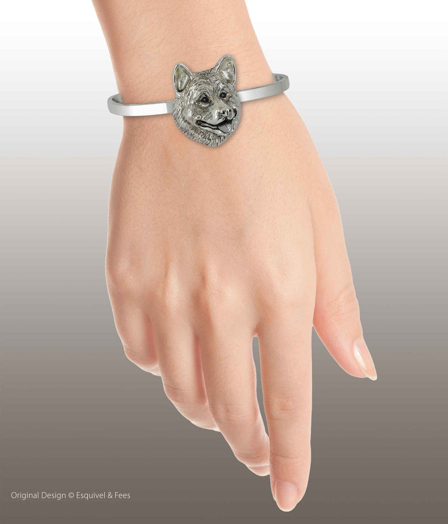 Akita Bracelet Sterling Silver Handmade Akita Jewelry  AK3-CB