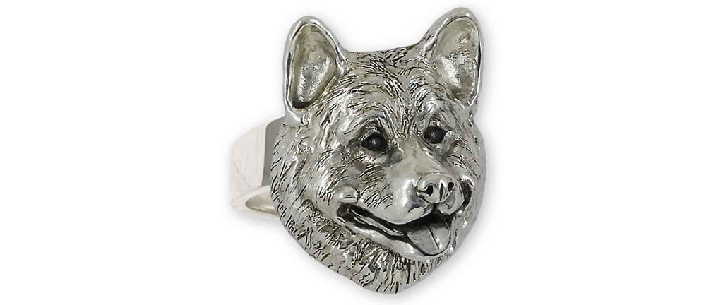 Akita Charms Akita Ring Sterling Silver Akita Jewelry Akita jewelry