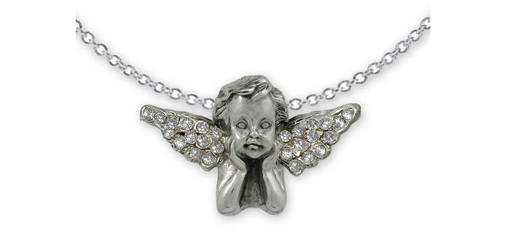 Angel Charms Angel Pendant Sterling Silver Cherub Jewelry Angel jewelry
