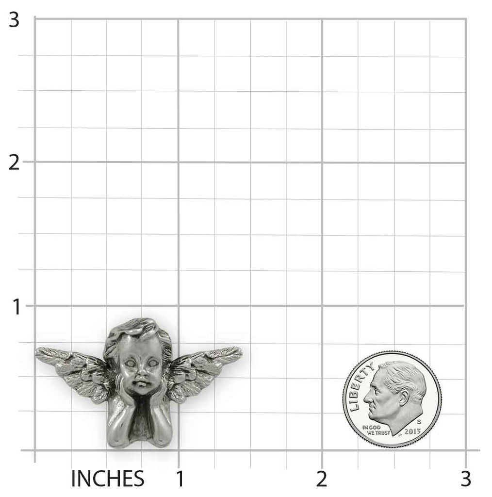 Angel Pendant Sterling Silver Handmade Cherub Jewelry  ANG1-P