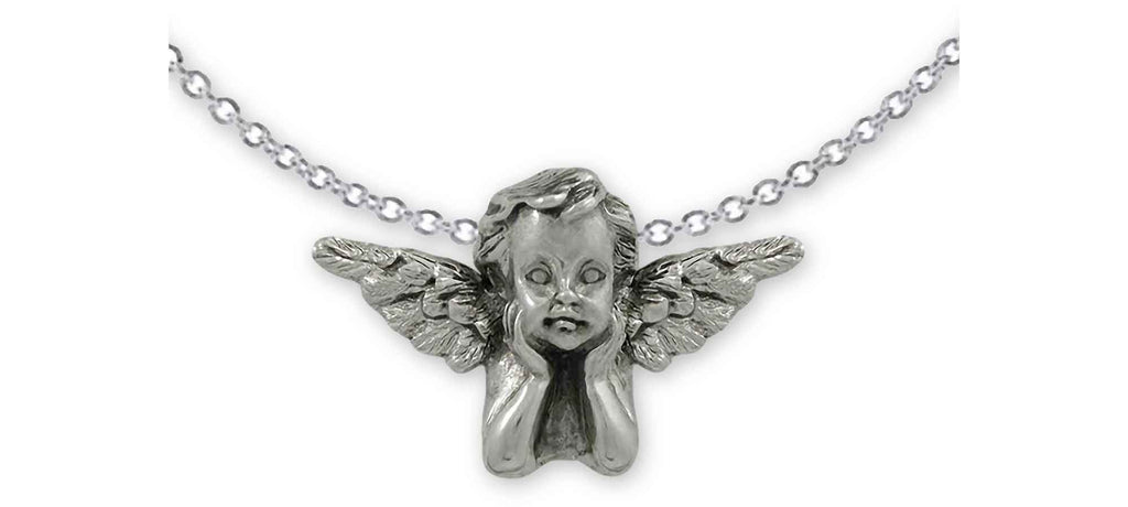 Angel Charms Angel Pendant Sterling Silver Cherub Jewelry Angel jewelry