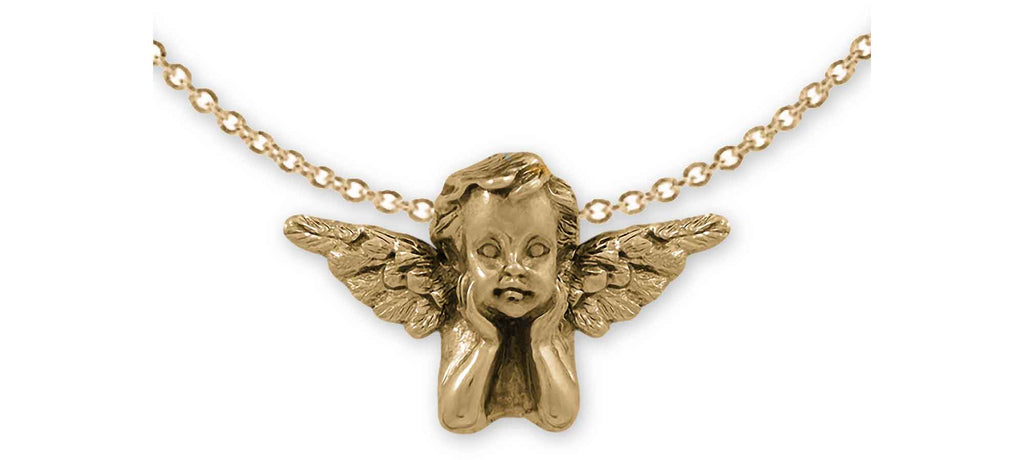 Angel Charms Angel Pendant 14k Gold Vermeil Cherub Jewelry Angel jewelry
