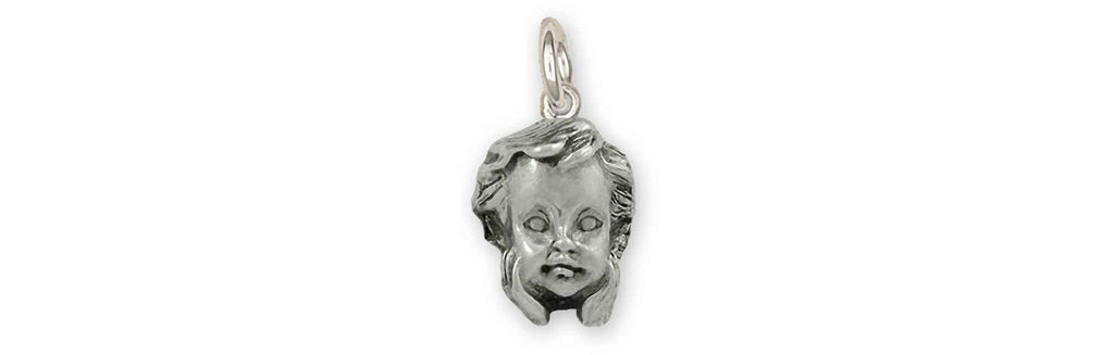 Angel Charms Angel Charm Sterling Silver Cherub Jewelry Angel jewelry