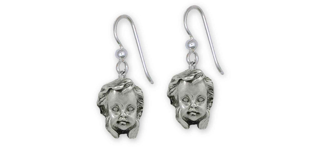 Angel Charms Angel Earrings Sterling Silver Cherub Jewelry Angel jewelry