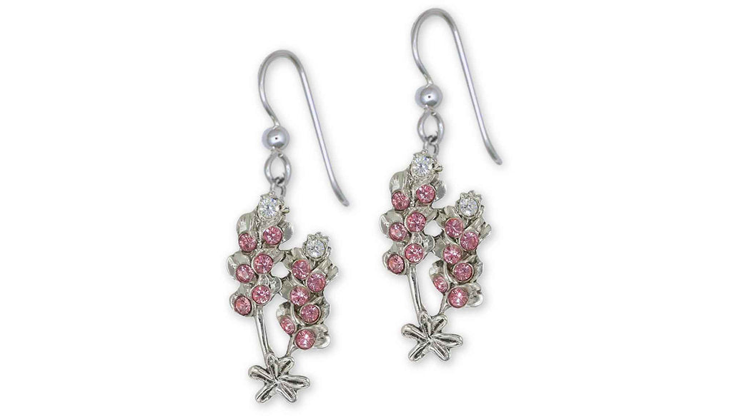 Pink Bluebonnet Charms Pink Bluebonnet Earrings Sterling Silver Pink Bluebonnet Jewelry Pink Bluebonnet jewelry