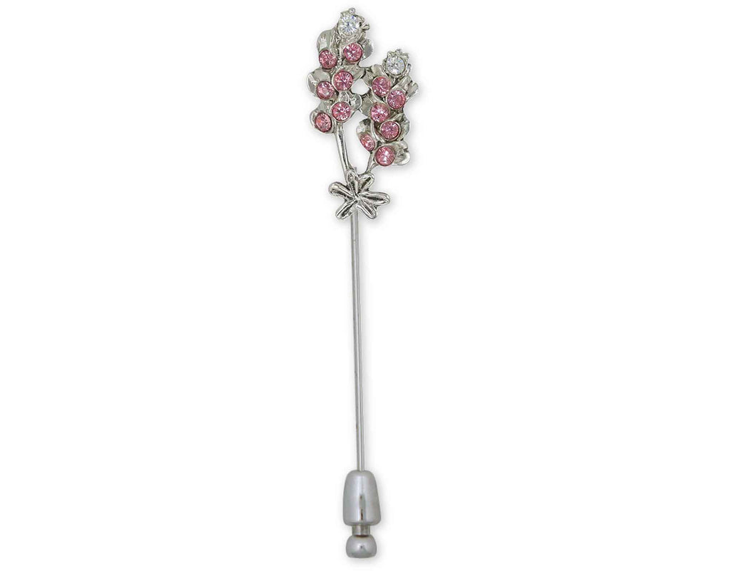Pink Bluebonnet Charms Pink Bluebonnet Brooch Pin Sterling Silver Pink Bluebonnet Jewelry Pink Bluebonnet jewelry